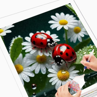 Preview: Diamond Painting Marienkäfer